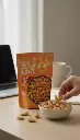 AI Generated Cashew Literoast Nibbles 250g - Studio Product Image