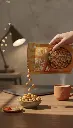 AI Generated Chatpata Makhana lifestyle desk pour shot
