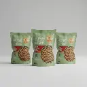 AI Generated Pista Literoast Nibbles - Size Variant Group Shot 100g 250g 500g